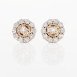 Boucles D'oreilles Puces Charletta Or Jaune Diamant - Puces Femme | Marc Orian