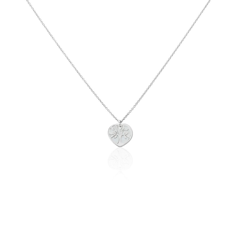 Collier Argent Blanc Vitto Nacre - Colliers avec pierres Femme | Marc Orian