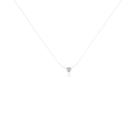 Collier Nylon Argent Blanc Oxyde - Colliers avec pierres Femme | Marc Orian