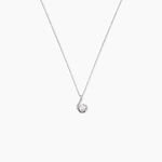 Collier Vrille Accompagnee Or Blanc Diamant - Colliers avec pierres Femme | Marc Orian