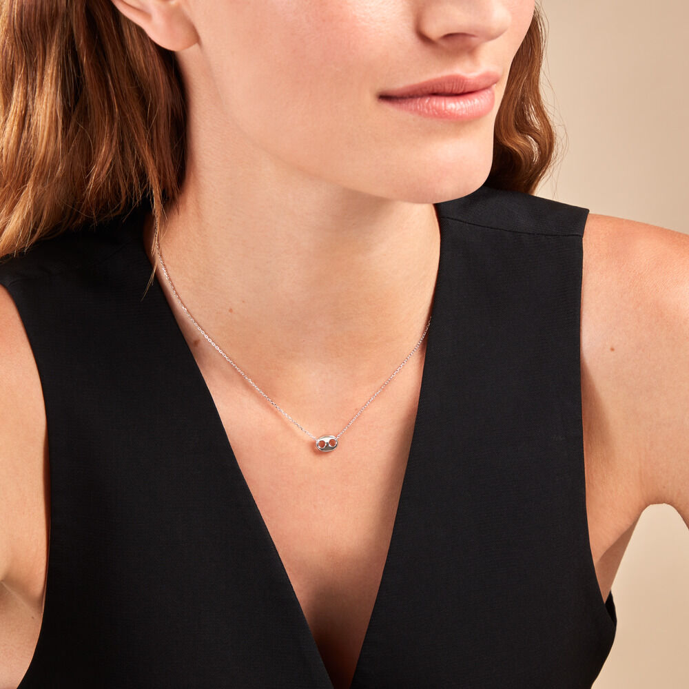 Collier Viana Argent Blanc - Colliers Femme | Marc Orian