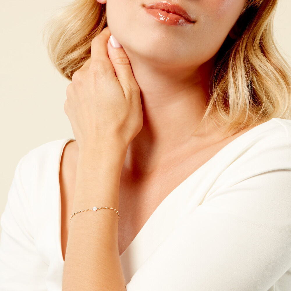 Bracelet Merideth Or Jaune Diamant - Bracelets chaînes Femme | Marc Orian