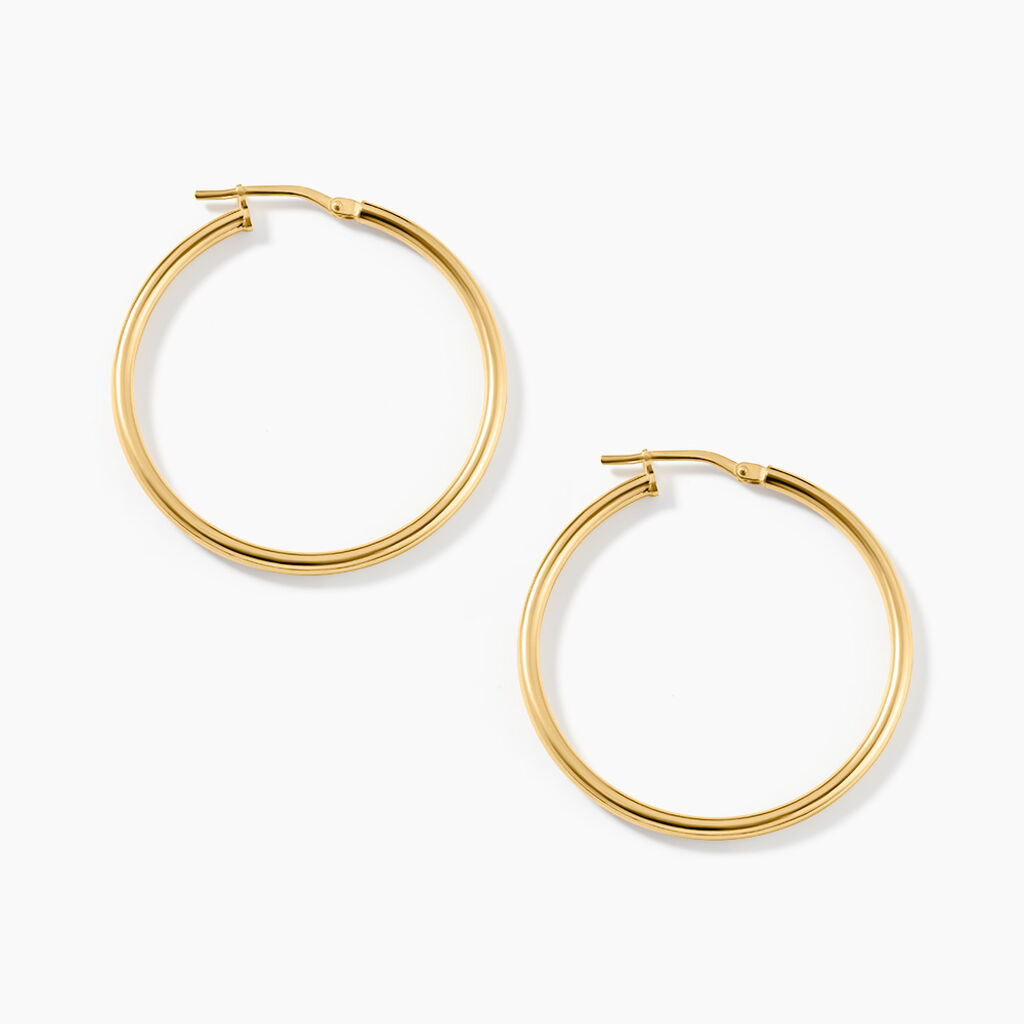 Cr&eacute;oles Verania Argent Dor&eacute; A L'Or 750/1000 - Cr&eacute;oles Femme | Marc Orian