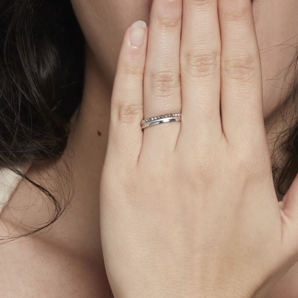 Alliance Isice Or Blanc - Alliances personnalisées Femme | Marc Orian
