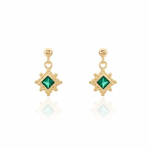 Boucles D'oreilles Pendantes Bobbie Plaqué Or Jaune Spinelle - Pendantes Femme | Marc Orian