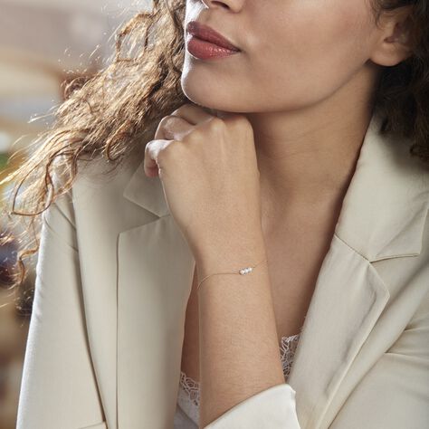 Bracelet Or Jaune Heliantheme Perles - Bracelets chaînes Femme | Marc Orian