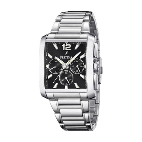 Montre Festina On The Square Chrono Noir - Fête des pères Homme | Marc Orian