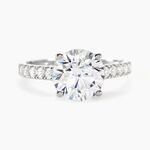 Bague Solitaire Terese Or Blanc Oxyde De Zirconium - Solitaires Femme | Marc Orian
