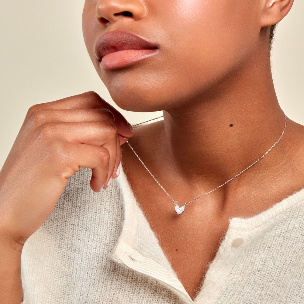 Collier Seya Argent Blanc Oxyde De Zirconium - Colliers avec pierres Femme | Marc Orian