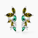 Boucles D'oreilles Puces Gardenia Crown Argent Blanc Oxyde Zirconium - Puces Femme | Marc Orian