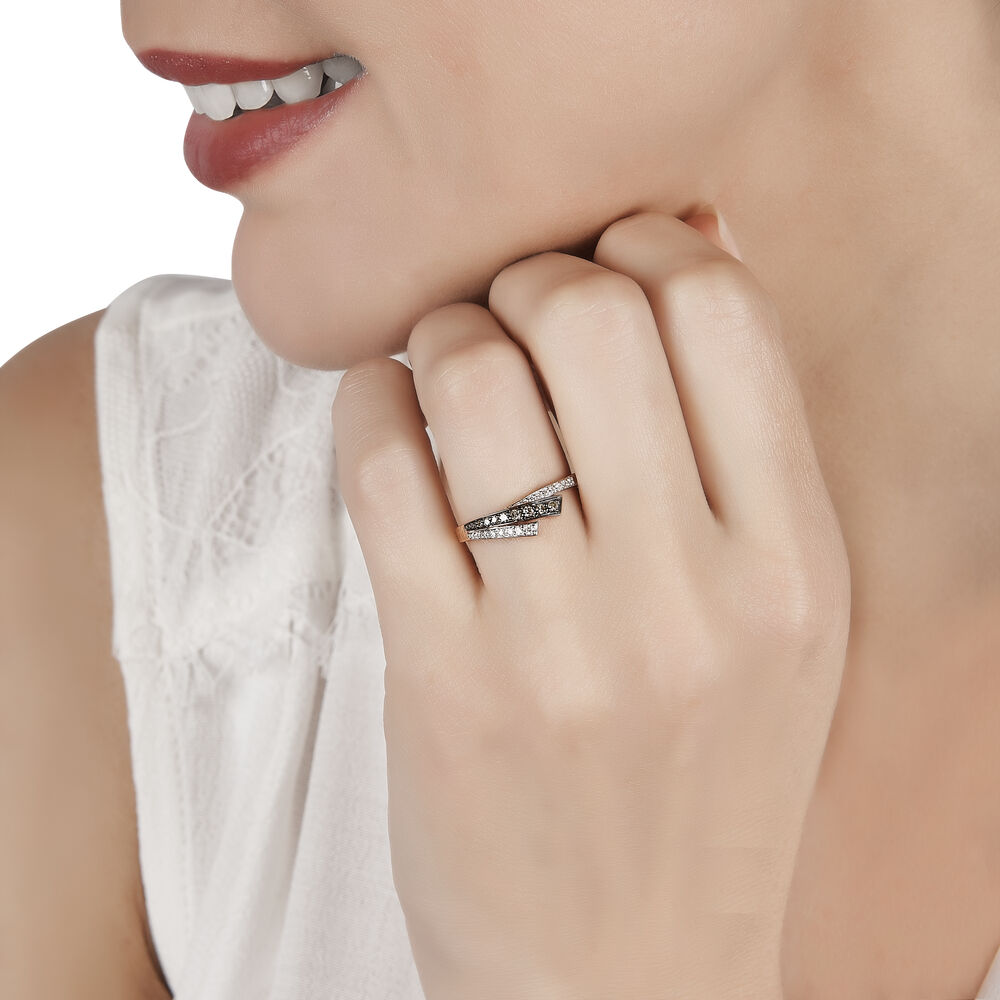 Bague Maelys Or Rose Diamant - Bagues pierres précieuses Femme | Marc Orian