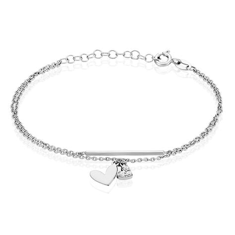 Bracelet Salli Argent Blanc Oxyde De Zirconium - Bracelets fantaisie Femme | Marc Orian