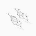 Boucles D'oreilles Pendantes Lisi Argent Blanc - Pendantes Femme | Marc Orian