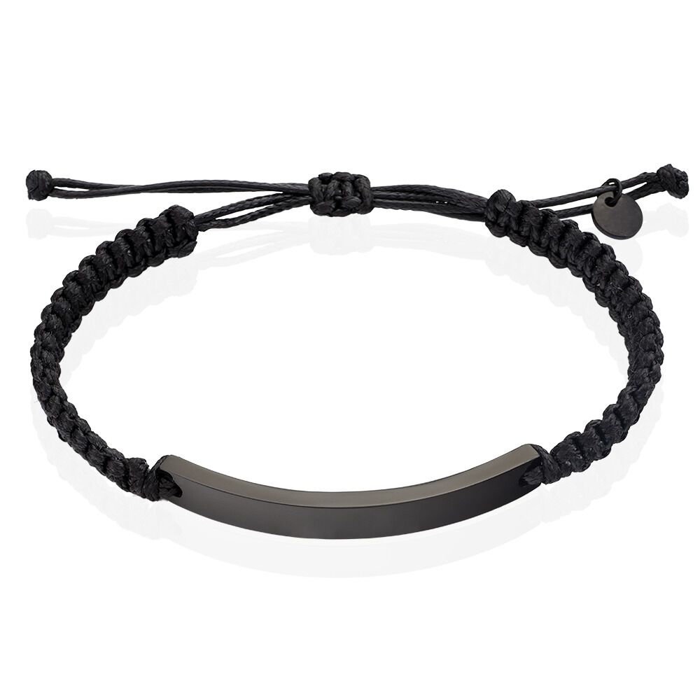 Bracelet Phebus Him Acier Noir - Bracelets cordons Homme | Marc Orian