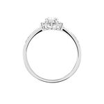 Bague Or Blanc Myles Diamants Synth&eacute;tiques - Parures de mariage Femme | Marc Orian