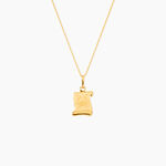 Pendentif Lamie Zodiaque Parchemin Or Jaune - Bijoux personnalis&eacute;s Famille | Marc Orian