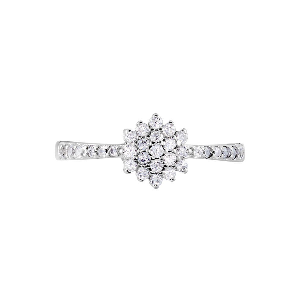 Bague Garoune Argent Blanc Oxyde De Zirconium - Bagues avec pierre Femme | Marc Orian