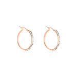 Cr&eacute;oles Sandrine Or Rose Strass - Cr&eacute;oles Femme | Marc Orian