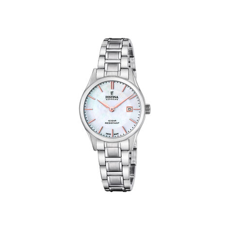 Montre Festina Swiss Made 29 Nacre Blanche - Montres &eacute;tanches Femme | Marc Orian