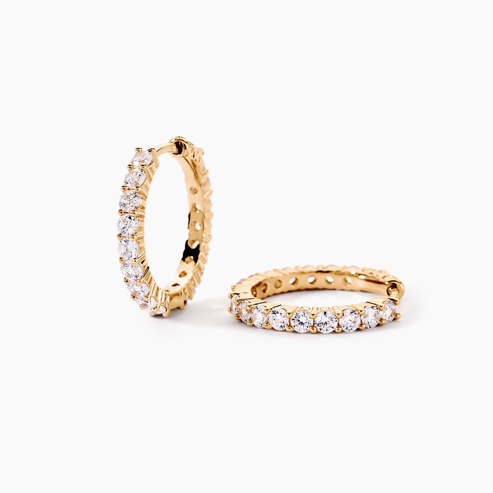 Cr&eacute;oles Zoelia Plaqu&eacute; Or Jaune Oxyde De Zirconium - Cr&eacute;oles Femme | Marc Orian