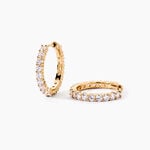 Cr&eacute;oles Zoelia Plaqu&eacute; Or Jaune Oxyde De Zirconium - Cr&eacute;oles Femme | Marc Orian