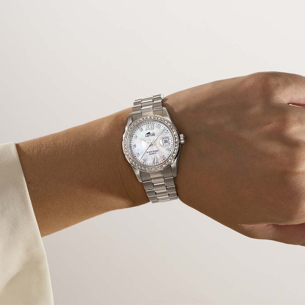Montre Lotus Freedom Collection Nacre Blanche - Montres étanches Femme | Marc Orian