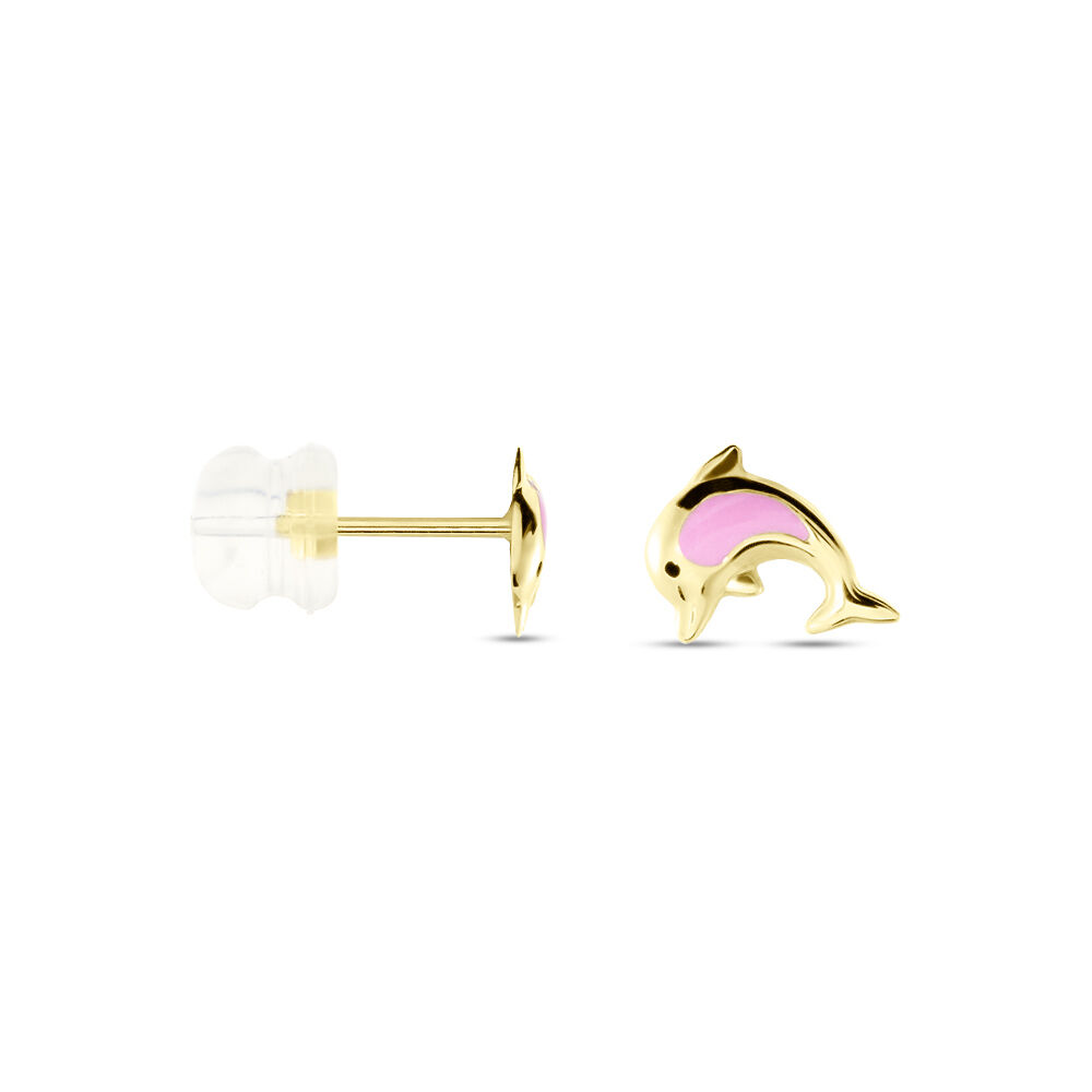 Boucles D'oreilles Puces Or Jaune Mael Smalto - Puces Enfant | Marc Orian