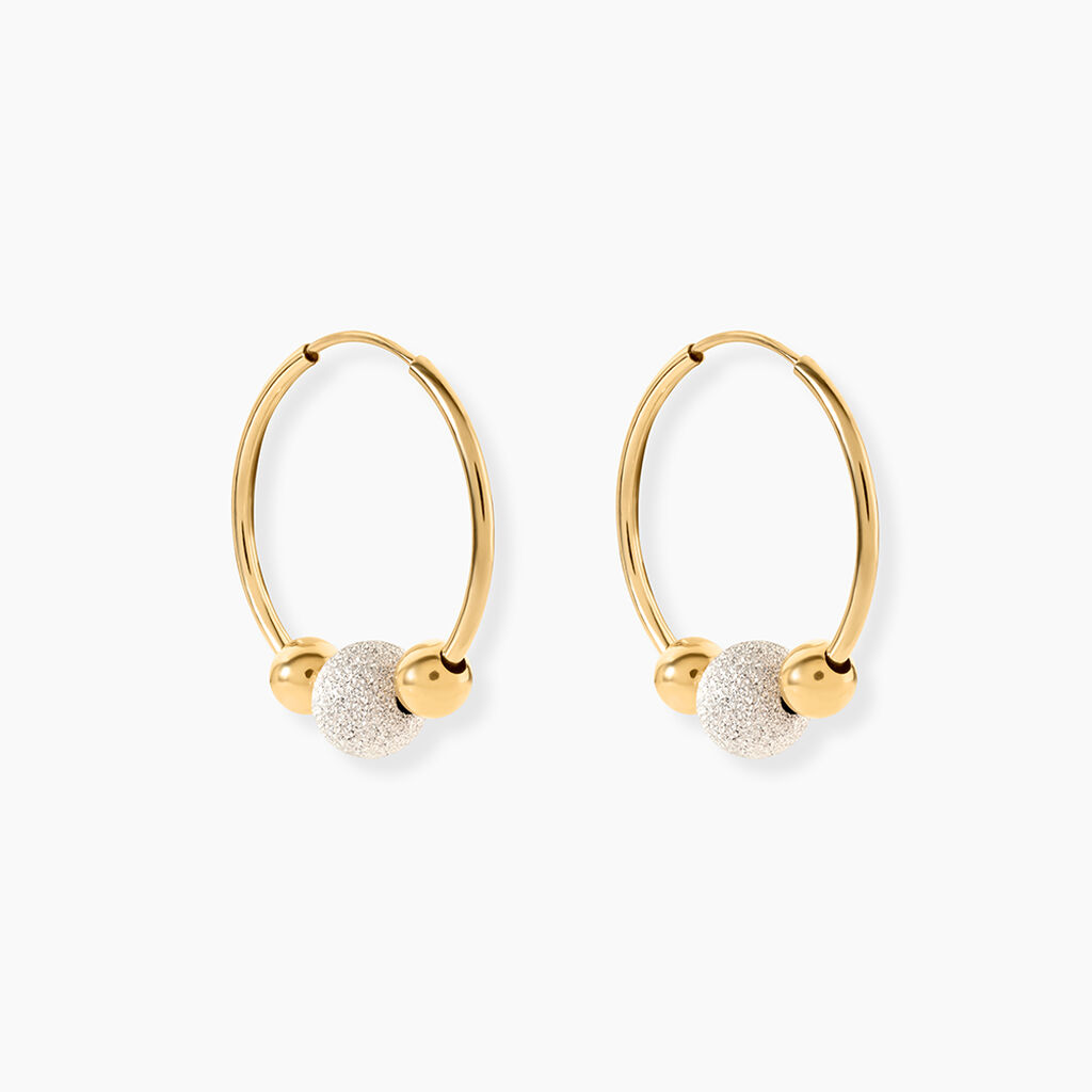 Cr&eacute;oles Ariel Or Bicolore - Cr&eacute;oles Femme | Marc Orian
