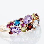 Bague Sare Or Rose Topaze Et Oxyde De Zirconium - Bagues pierres fines Femme | Marc Orian