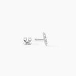 Boucles D'Oreilles Puces Susumu Argent Blanc Oxyde De Zirconium - Puces Femme | Marc Orian