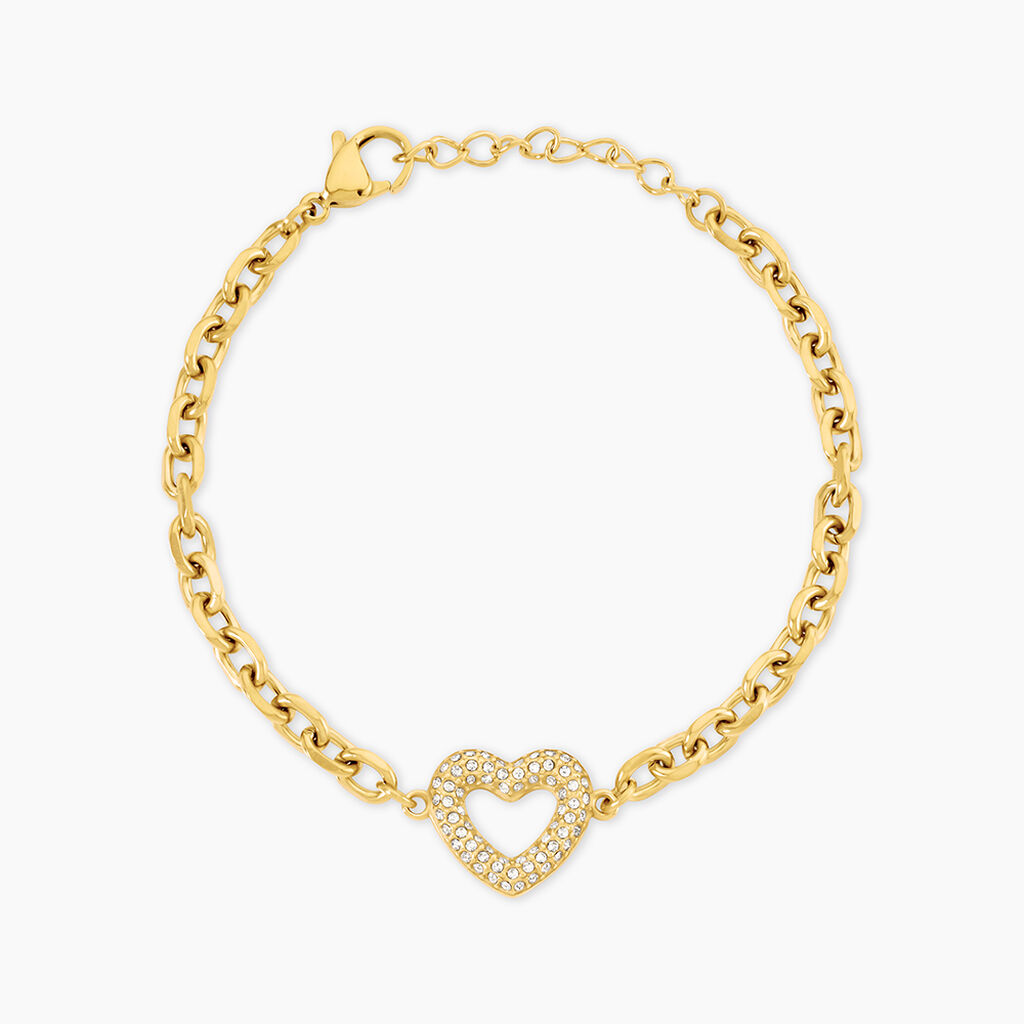 Bracelet Sydnee Acier Jaune Cristal - Bracelets cha&icirc;nes Femme | Marc Orian
