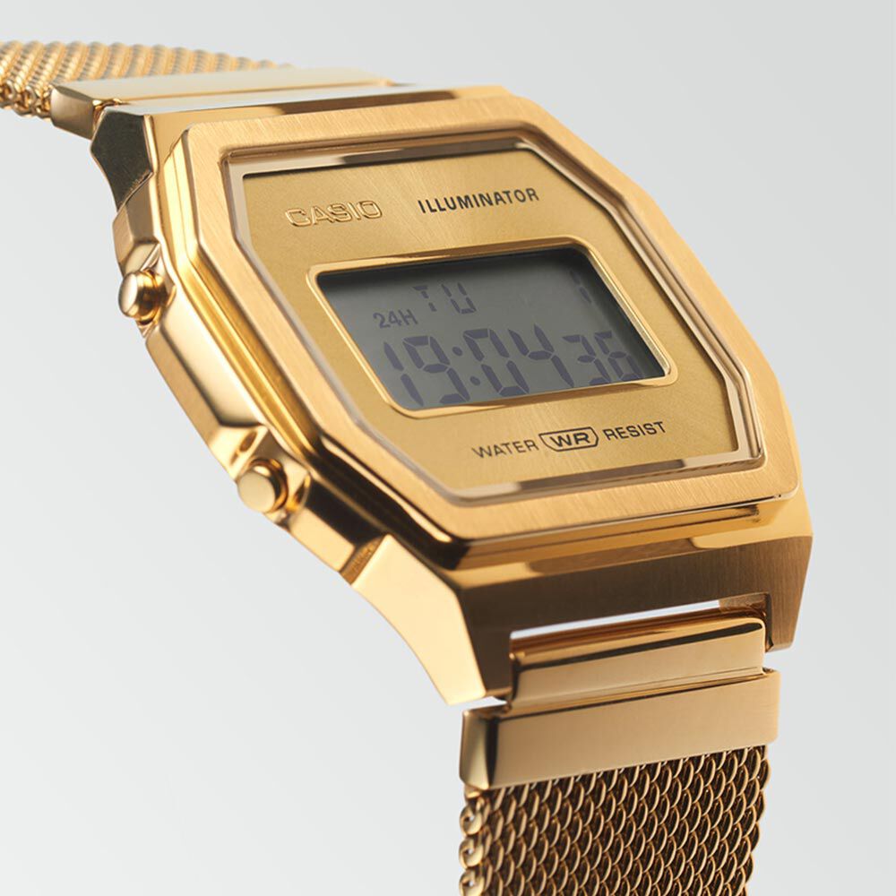 Montre casio doré deals