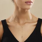 Collier Evelina Croix Maille Boule Or Jaune - Colliers ete Famille | Marc Orian