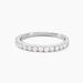 Alliance Pristina Or Blanc Diamant - Alliances avec pierres Femme | Marc Orian