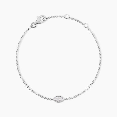 Bracelet Hermance Argent Blanc Oxyde De Zirconium - Bracelets fantaisie Femme | Marc Orian