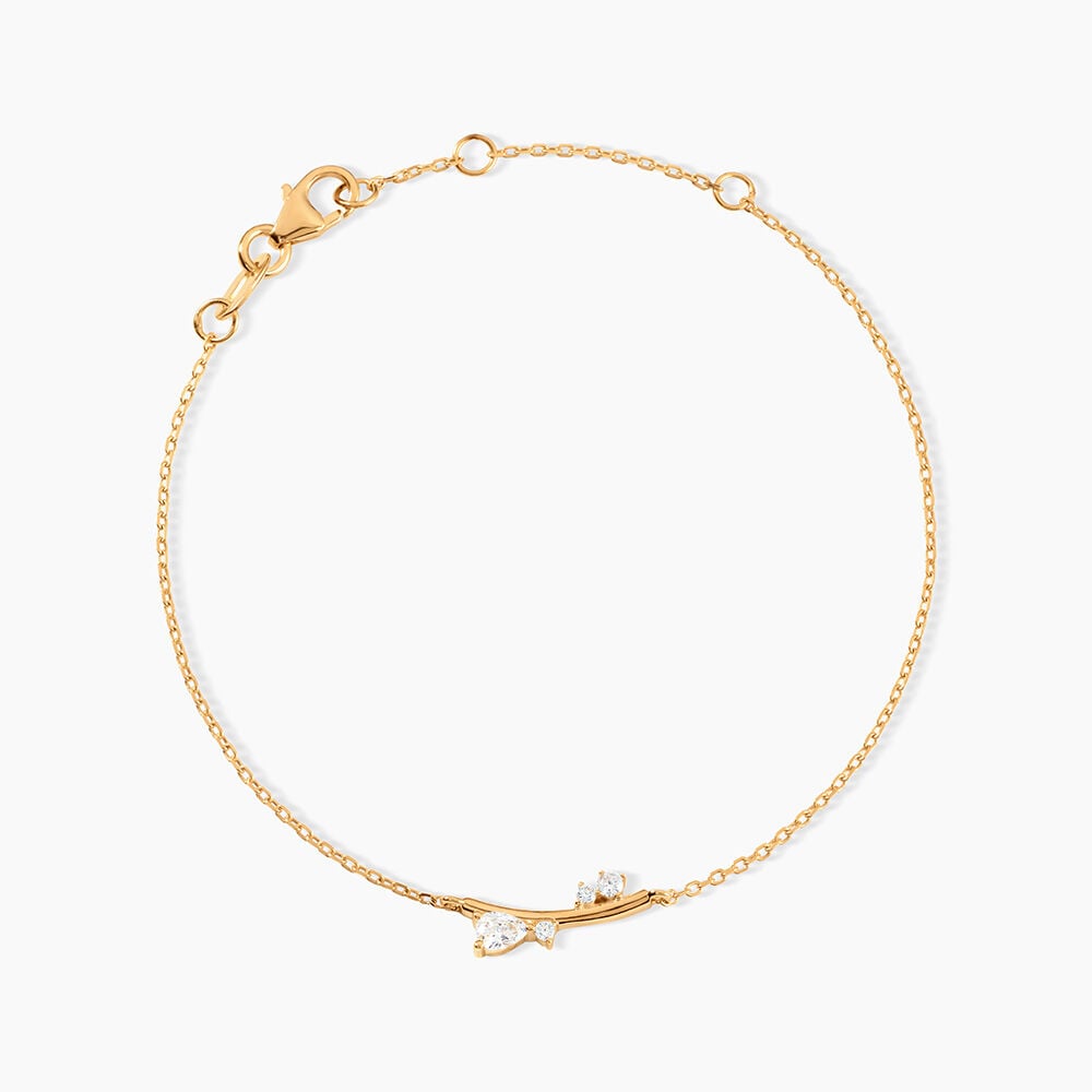 Bracelet Doline Plaqu&eacute; Or Jaune Oxyde De Zirconium - Bracelets fantaisie Femme | Marc Orian