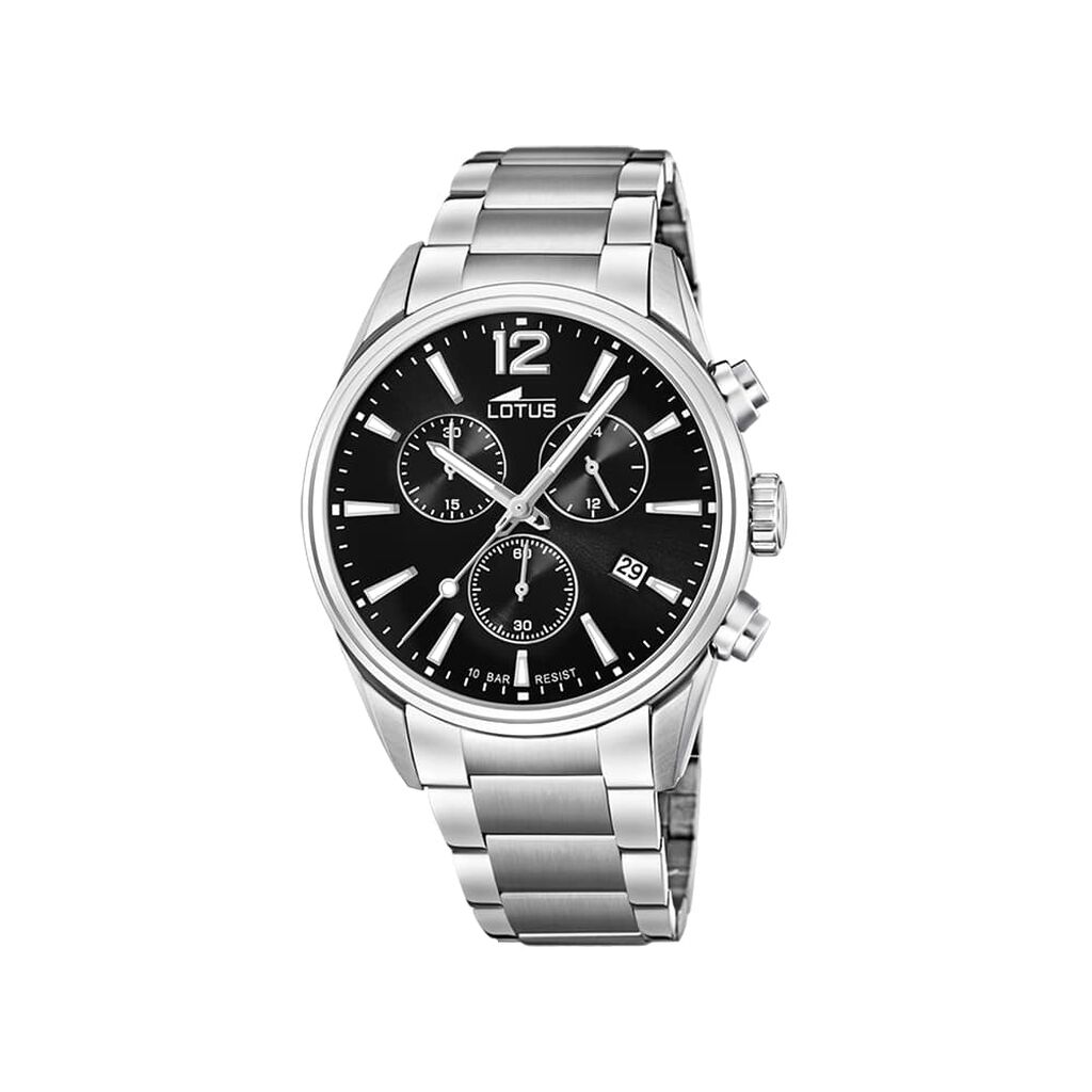 Montre Lotus Chrono Noir - Montres étanches Homme | Marc Orian