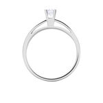 Bague Solitaire Loren Or Blanc Diamant - Solitaires Femme | Marc Orian