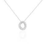 Collier Argent Blanc Irenaeus Oxydes De Zirconium - Colliers avec pierres Femme | Marc Orian