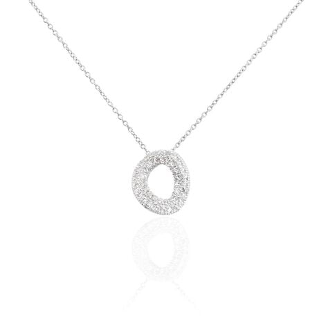 Collier Argent Blanc Irenaeus Oxydes De Zirconium - Colliers avec pierres Femme | Marc Orian