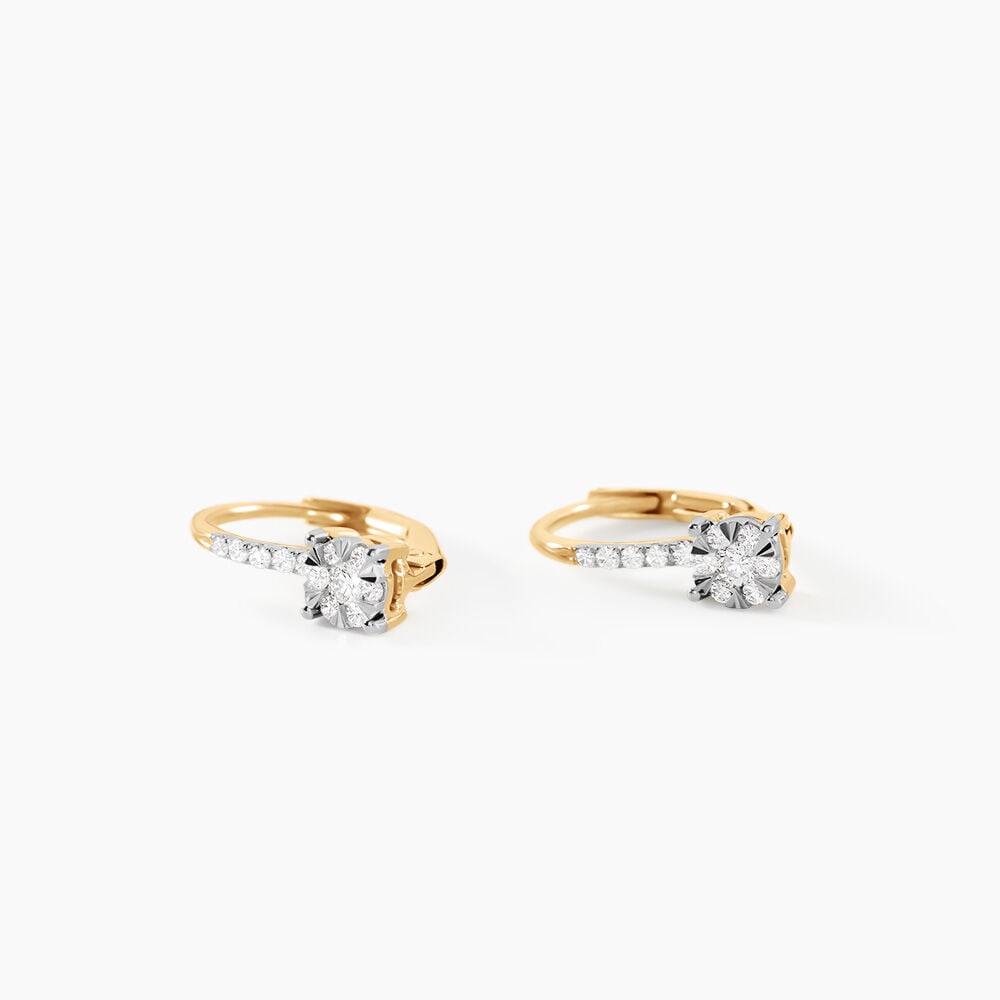 Cr&eacute;oles Shakira Or Jaune Diamant - Cr&eacute;oles Femme | Marc Orian