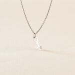 Pendentif Fatilia Clef Coeur Or Blanc - Pendentifs Femme | Marc Orian