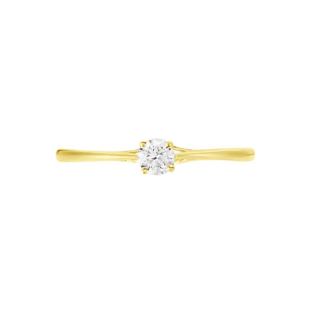 Bague Solitaire Or Jaune Solenia Diamant - Parures de mariage Femme | Marc Orian
