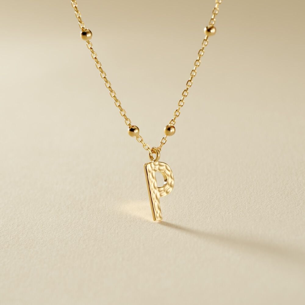 Collier Plaqué Or Jaune Lettra - Colliers fantaisie Femme | Marc Orian