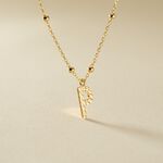 Collier Plaqu&eacute; Or Jaune Lettra - Colliers fantaisie Femme | Marc Orian