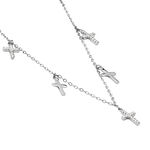 Collier Ivah Argent Blanc Oxyde De Zirconium - Colliers avec pierres Femme | Marc Orian