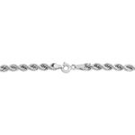Bracelet Cordelia Maille Corde Or Blanc - Bracelets mailles Femme | Marc Orian