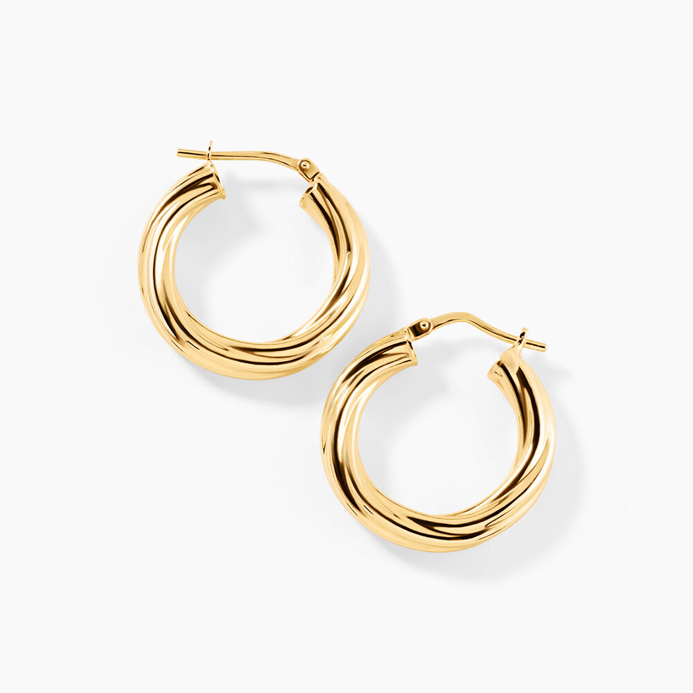 Cr&eacute;oles Yori Argent Dor&eacute; A L'Or 750/1000 - Cr&eacute;oles Femme | Marc Orian