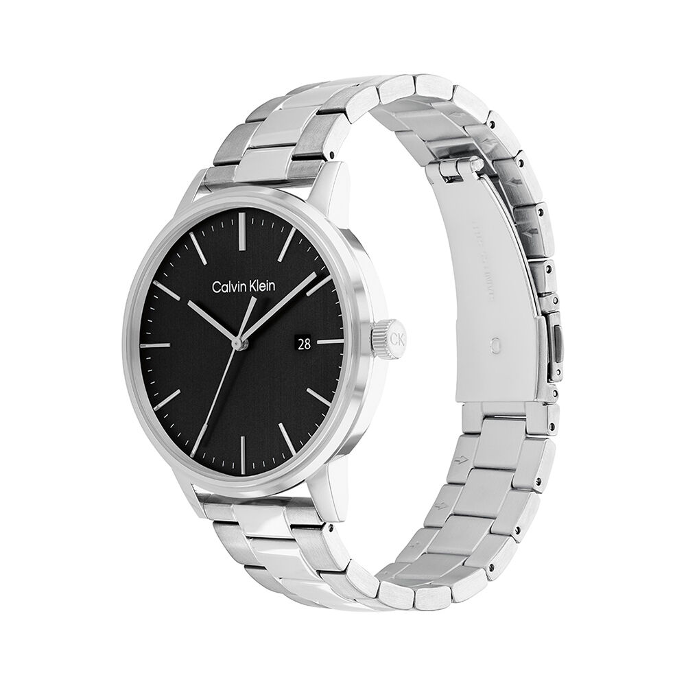 Montre Calvin Klein Linked Bracelet Noir - Montres &eacute;tanches Homme | Marc Orian