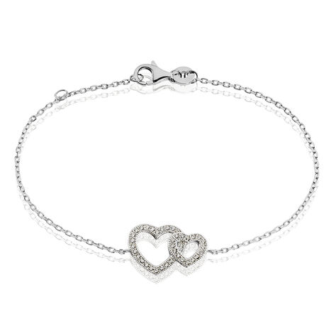 Bracelet Davia Argent Blanc Oxyde De Zirconium - Bracelets fantaisie Femme | Marc Orian